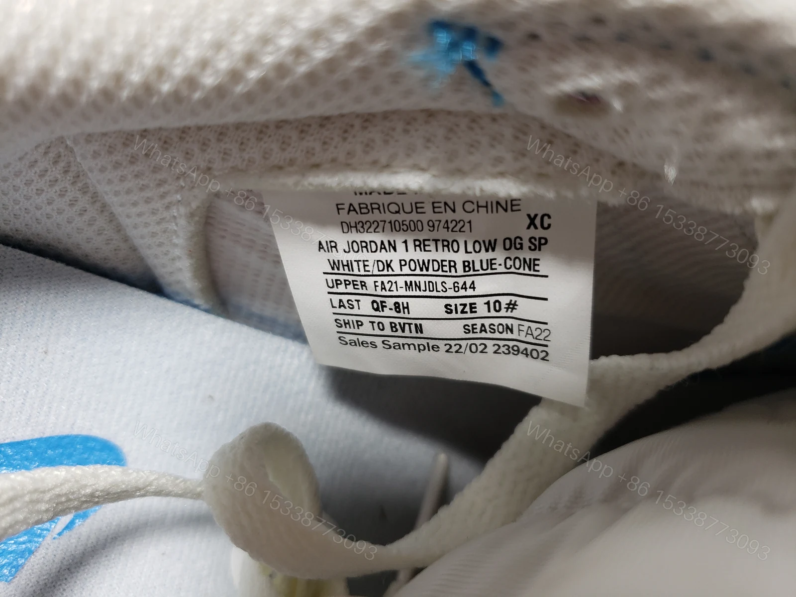 View 5 of (OG)Off White x Air Jordan 1 low “UNC”ZC0790-148
