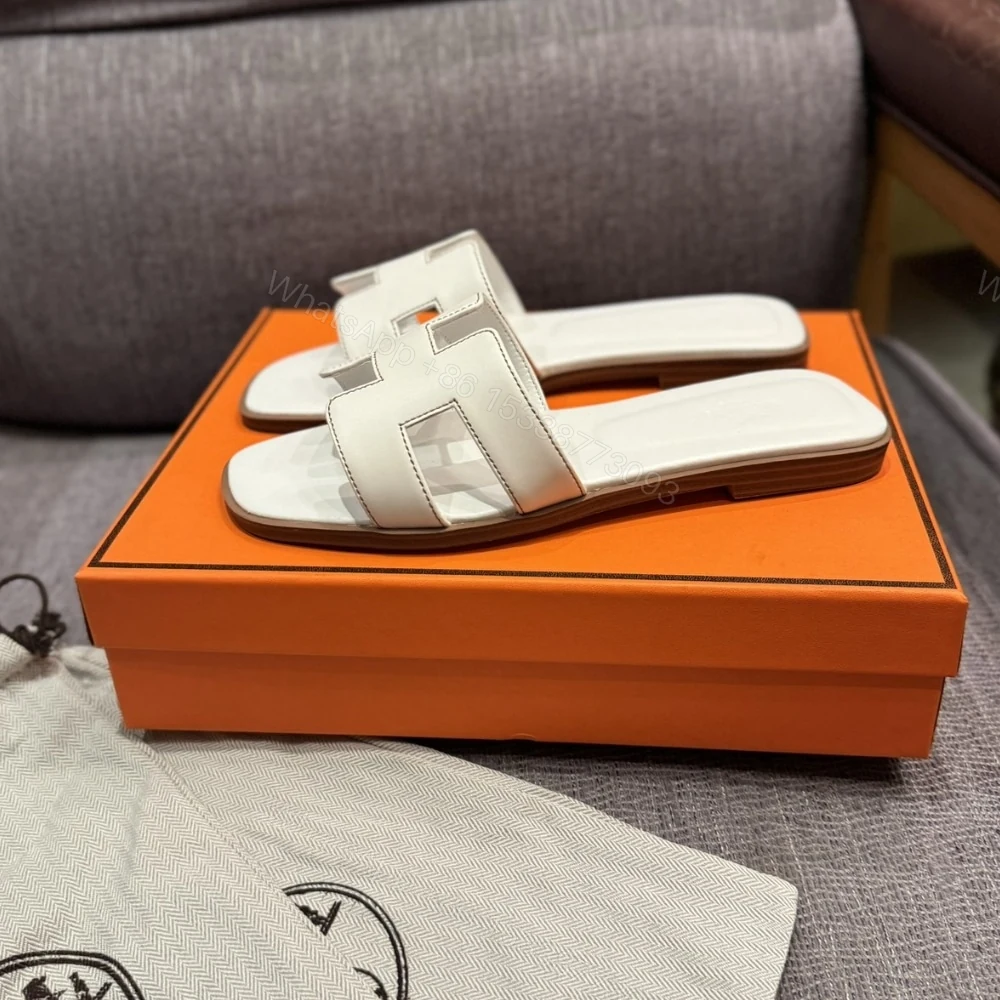 View 6 of HERMES ORAN SANDAL BLANC H021056Z 02350