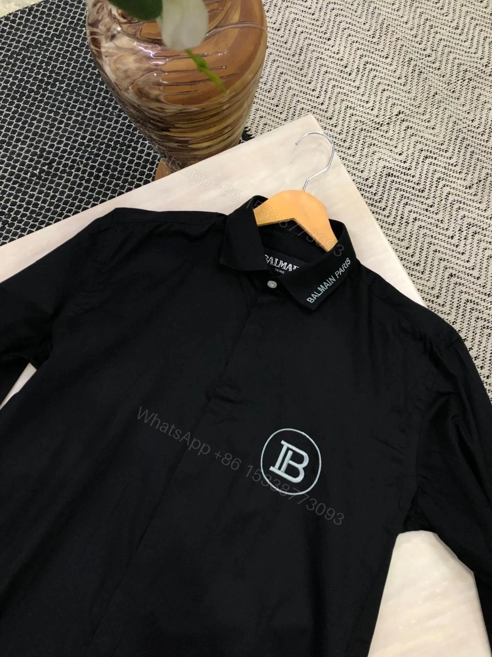 View 8 of FIRST COPY BALMAIN COTTON LYCRA SHIRTS SATIN SHIRTS