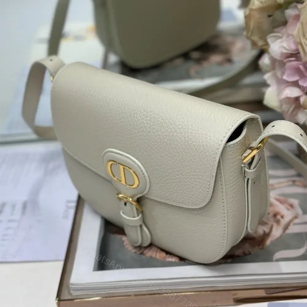 View 3 of 高仿Dior*Bobby系列M931M030牛皮斜挎包白色中號免檢版