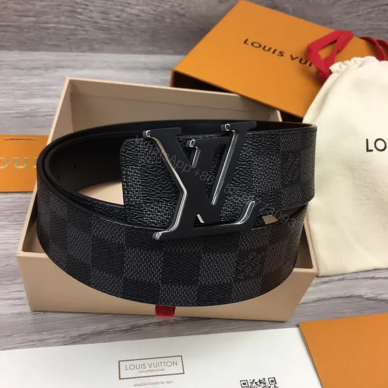 Damier Graphite LV Belt â€“ Sleek Everyday Luxury Accessory — view 1