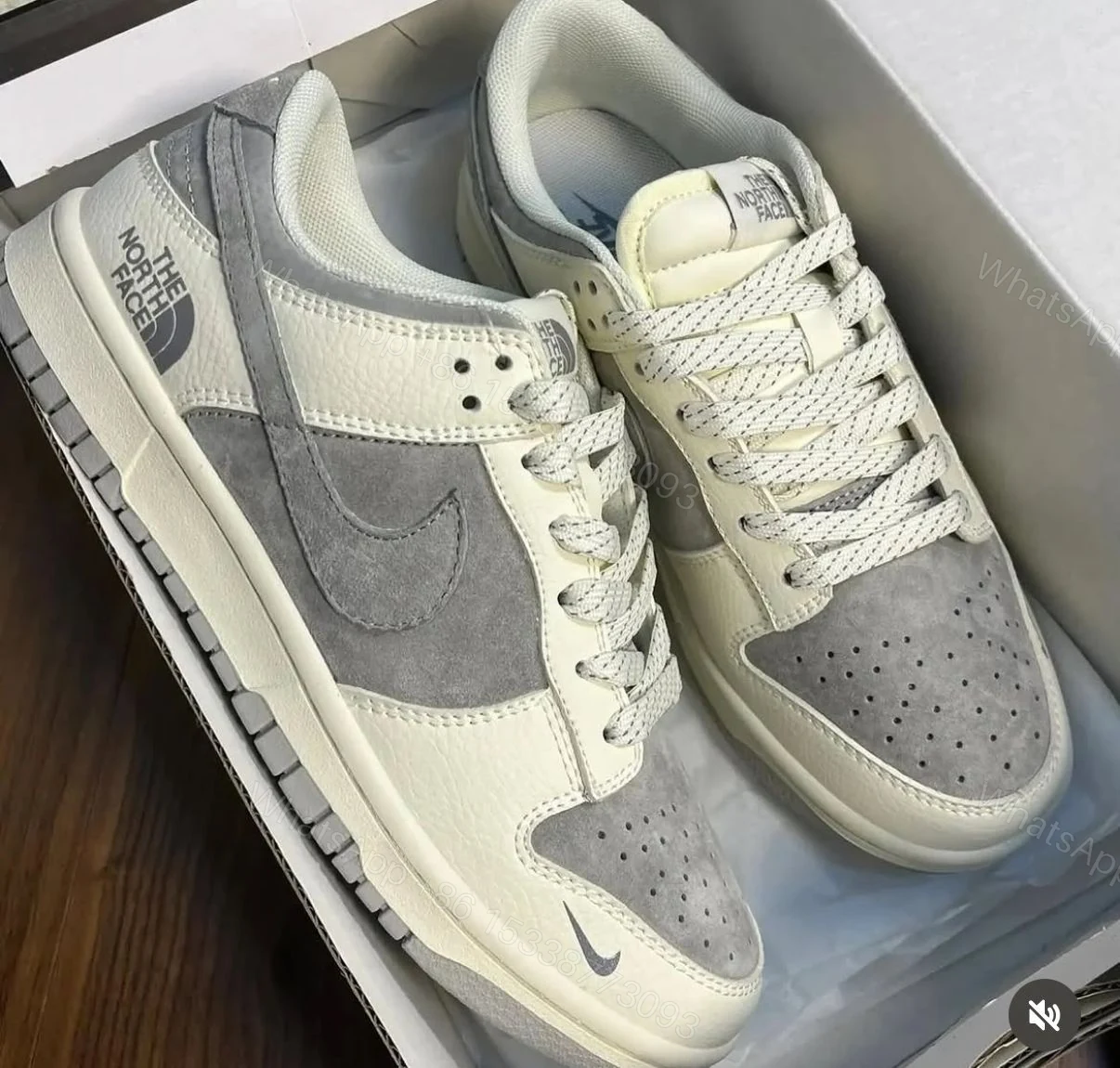 View 3 of First Copy Nike SB Dunk North Face OG Grey 2025
