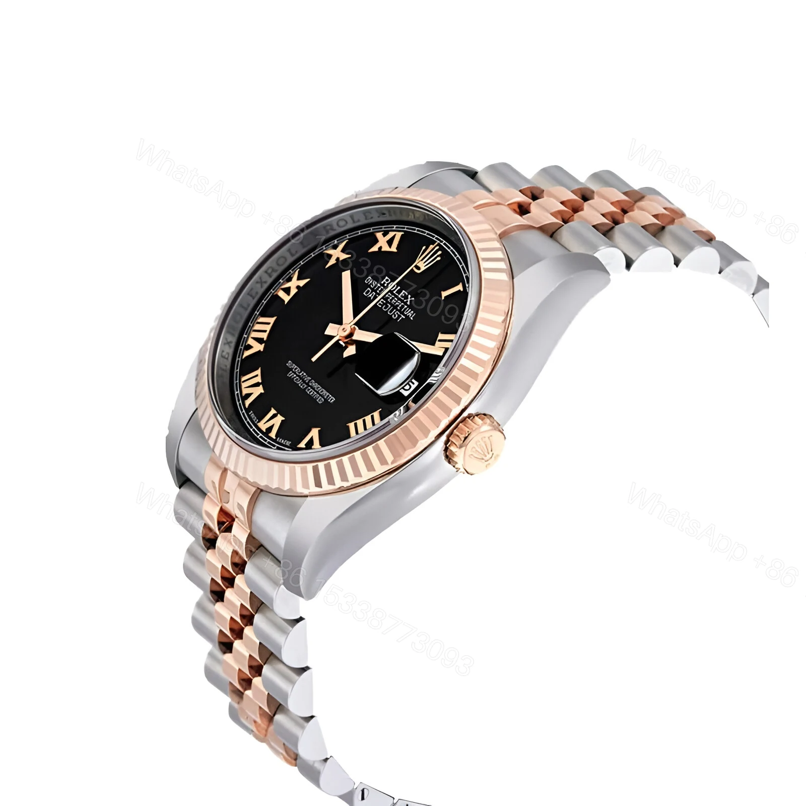View 3 of Rolex Datejust Black Roman Replica