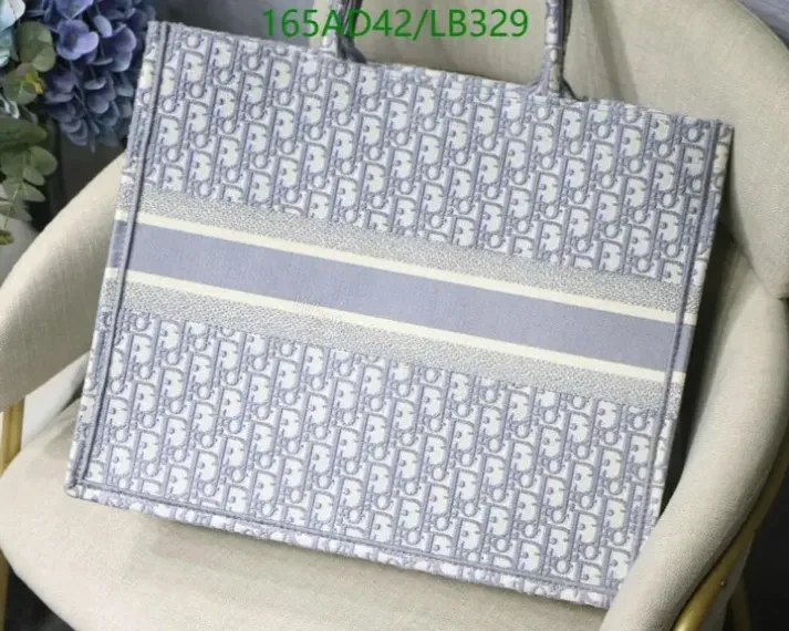 View 13 of Large Replica Dior Book Tote Handbag in Embroidered Canvas HKL478