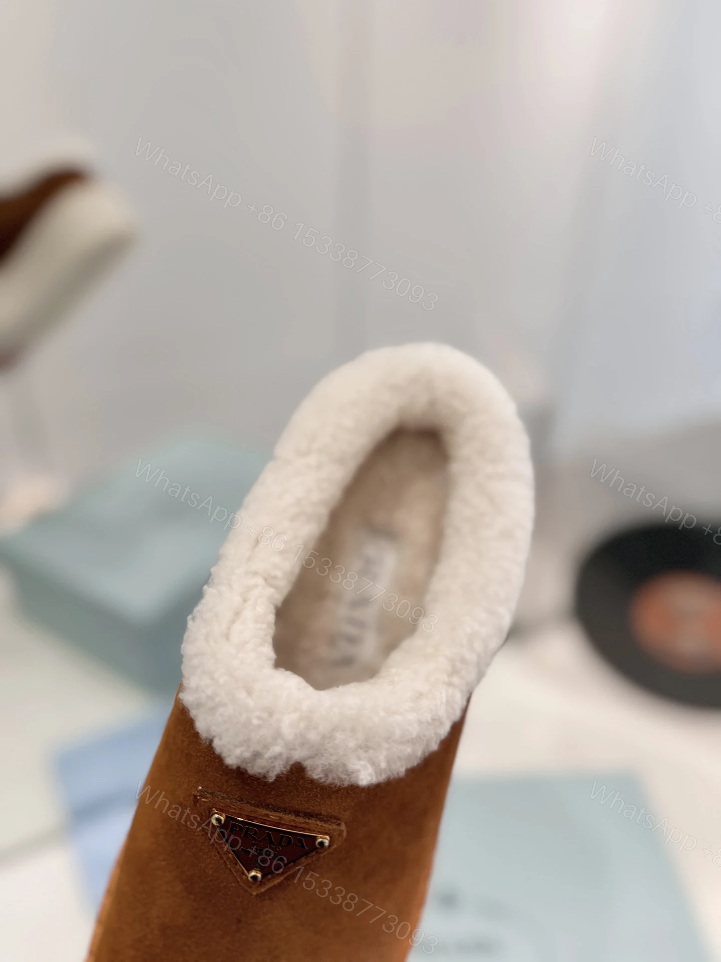 View 7 of PRADA SUEDE MULES CINNAMON 1S715N X0O F0401 F ZG50
