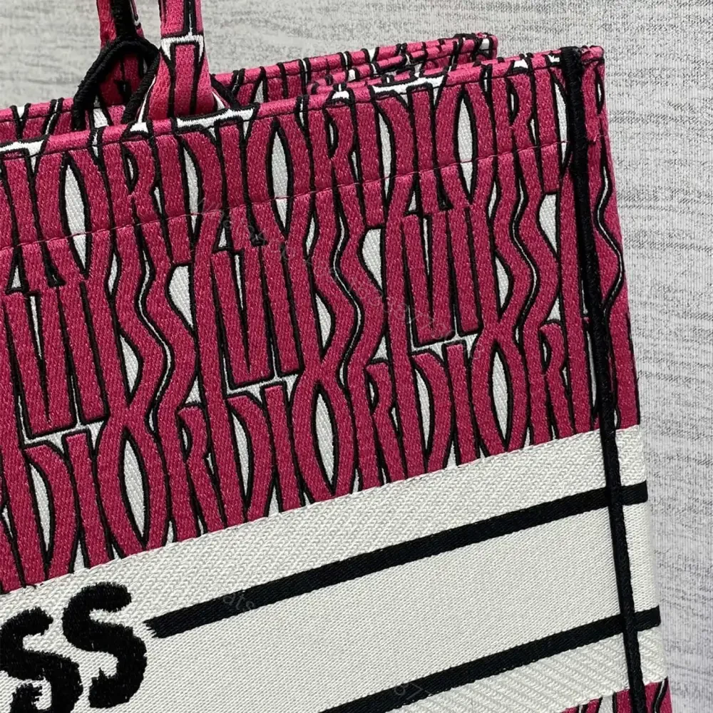 View 4 of 高仿Dior*BookTote系列M128M75E購物袋粉紅色大號免檢版