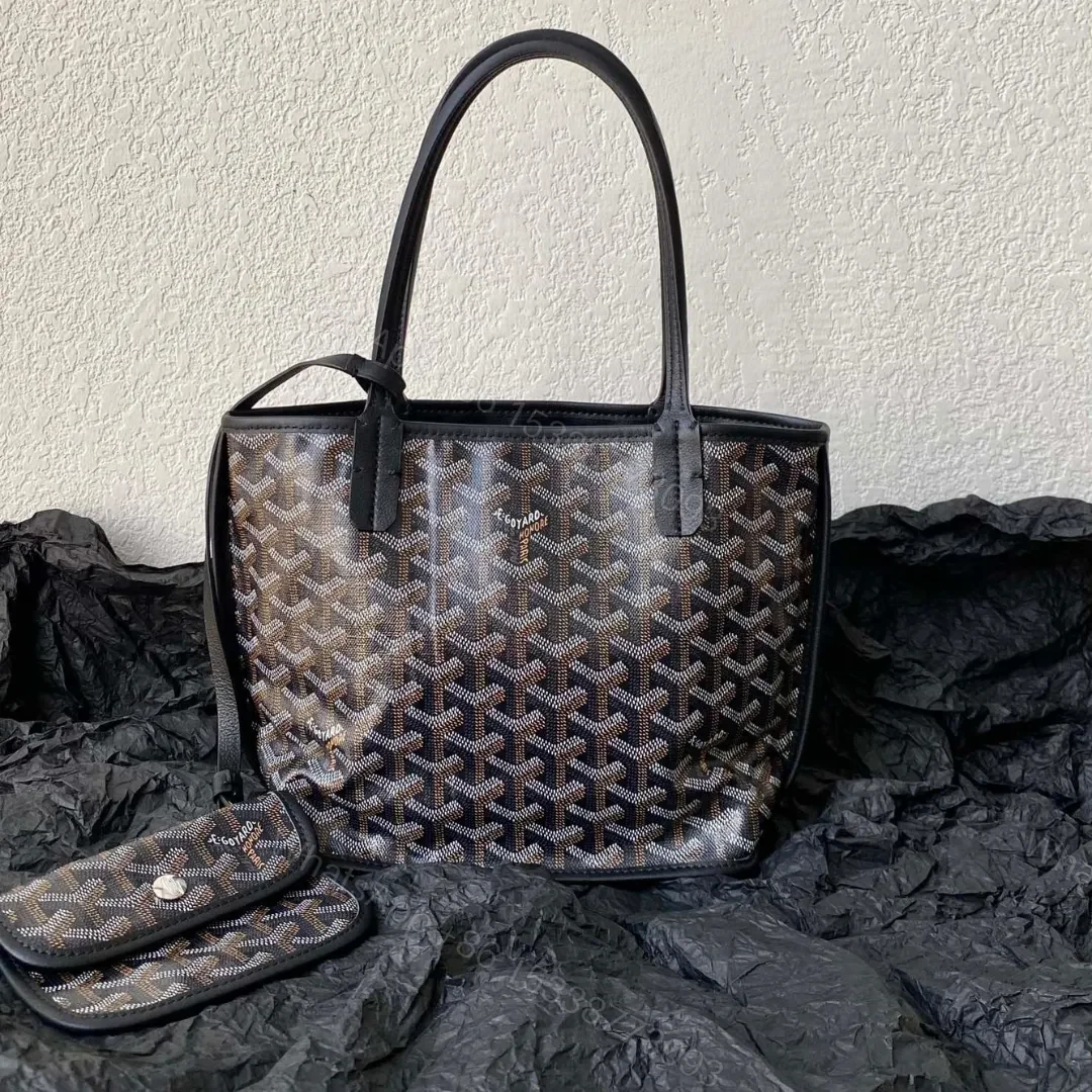 GOYARD Goyardine Reversible Mini Anjou Black 1661918 — view 1