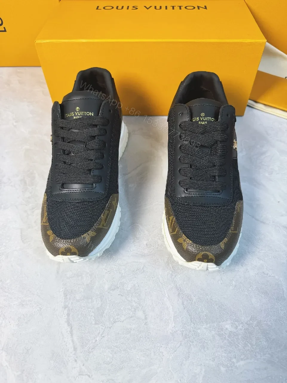 View 6 of Monogram Luxe Runner: Leather, Mesh, Central Monogram, All-Day Comfort Sneakers