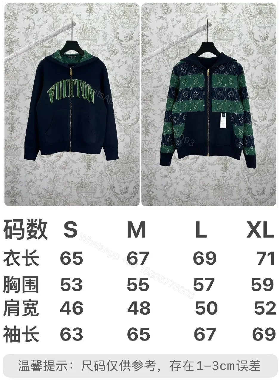 View 2 of Green embroidery premium zip hoodie, luxury-inspired casual wear
