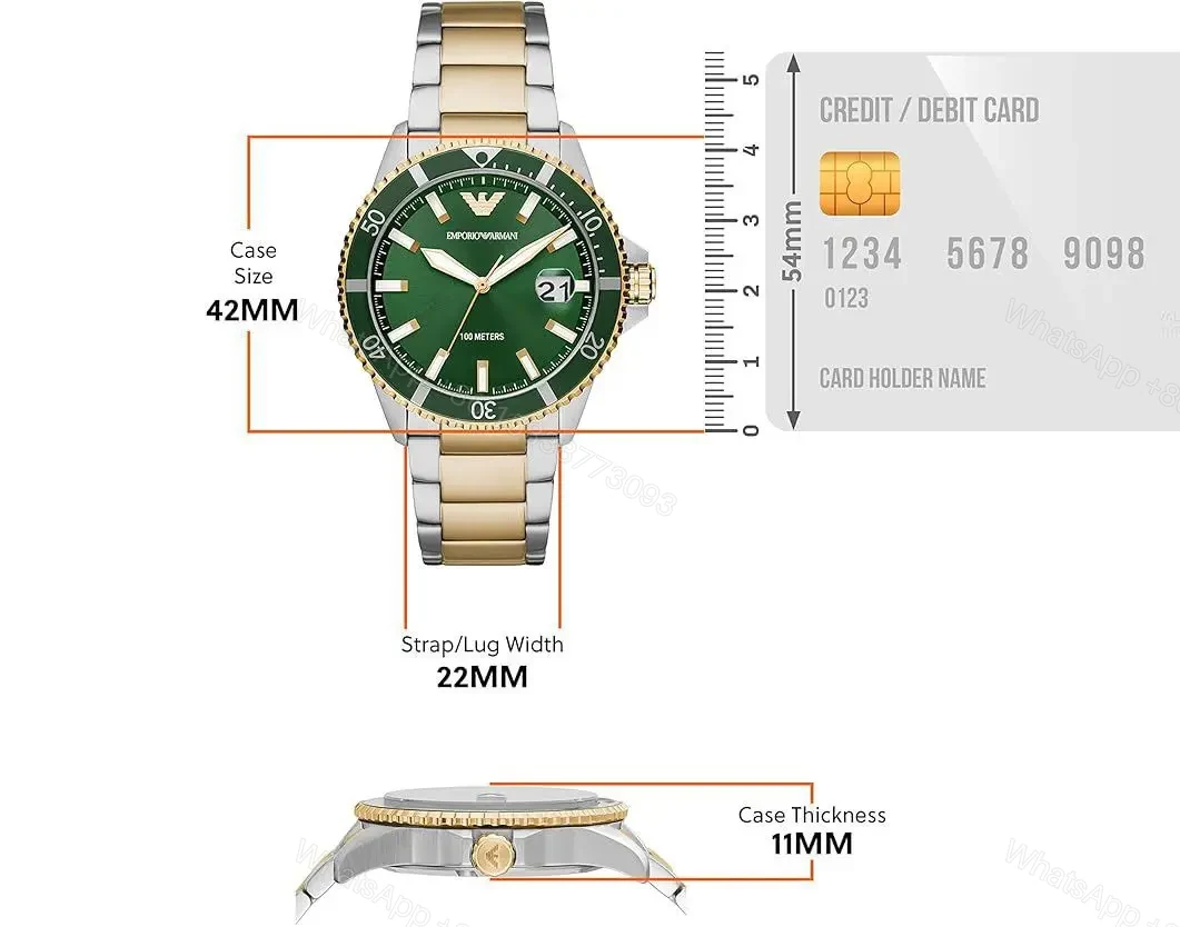 View 2 of Emporio Armani For – Men’s Quality Grade – 7AA Premium Model – Diver Series Model No. – AR80063SET Case Size – 42mm