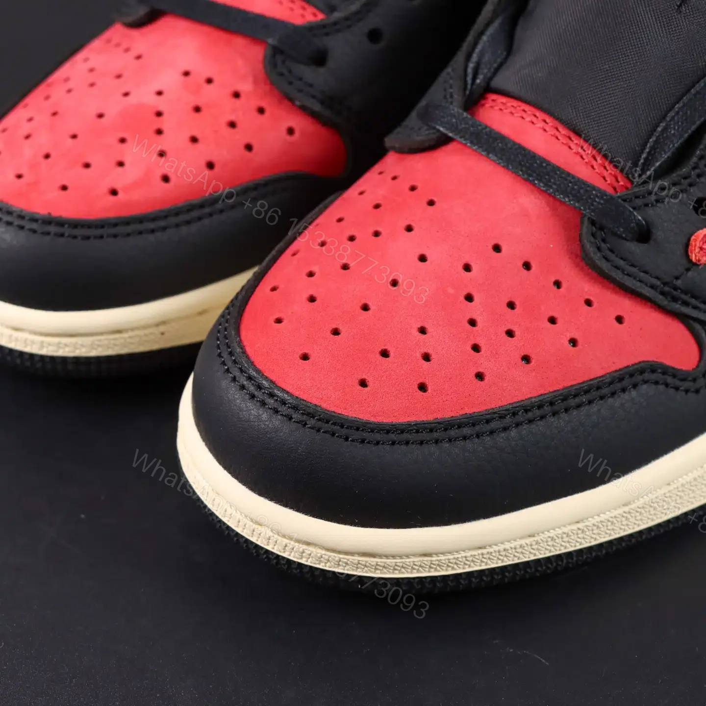 View 4 of Travis Scott x Jordan Air Jordan 1 Bred Reps