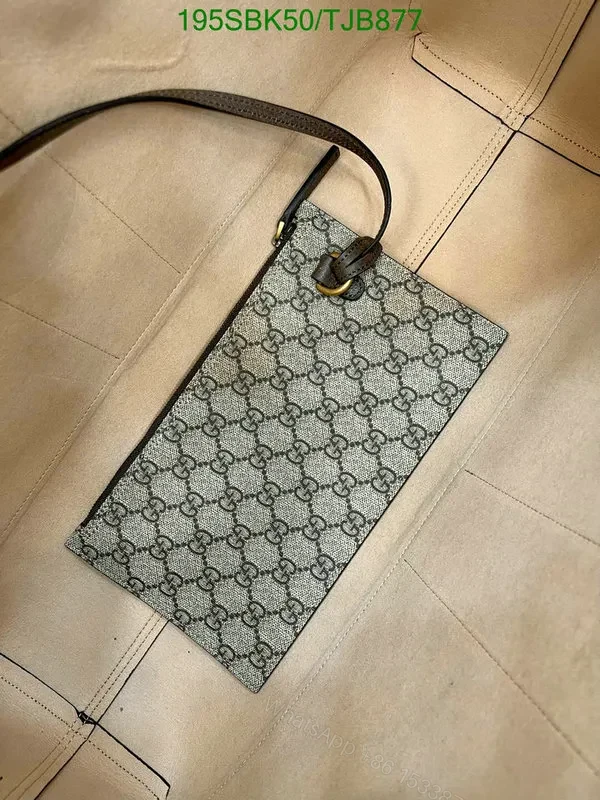 View 8 of Gucci Beige Medium Canvas Supreme Handbag featuring GG Logo SAS745