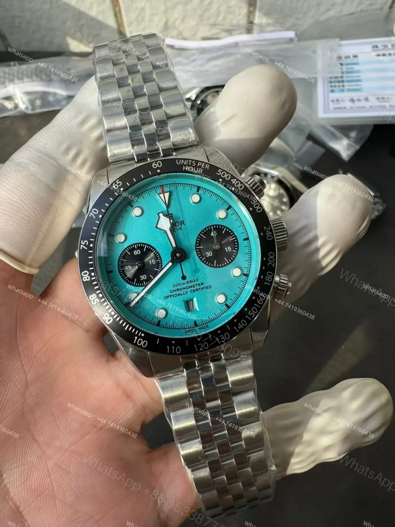 View 4 of Tudor Super Clone Black Bay M79360N-0024 Tiffany Blue Dial
