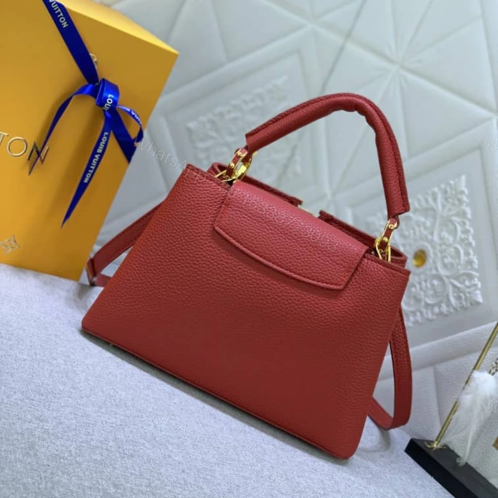 View 6 of Louis Vuitton Capucines BB Bag Scarlet Red 27Cm M52689