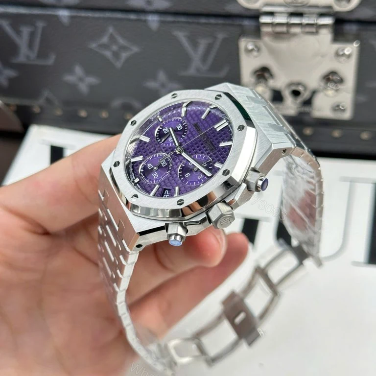 View 3 of Audemars Piguet Royal Oak 26240ST Super Clone Purple Dial