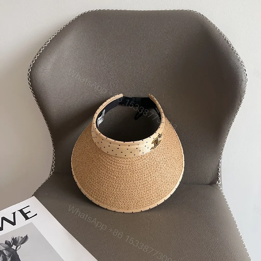 View 3 of Structured Straw Visor: Lightweight Breathable Luxury Sun Shield