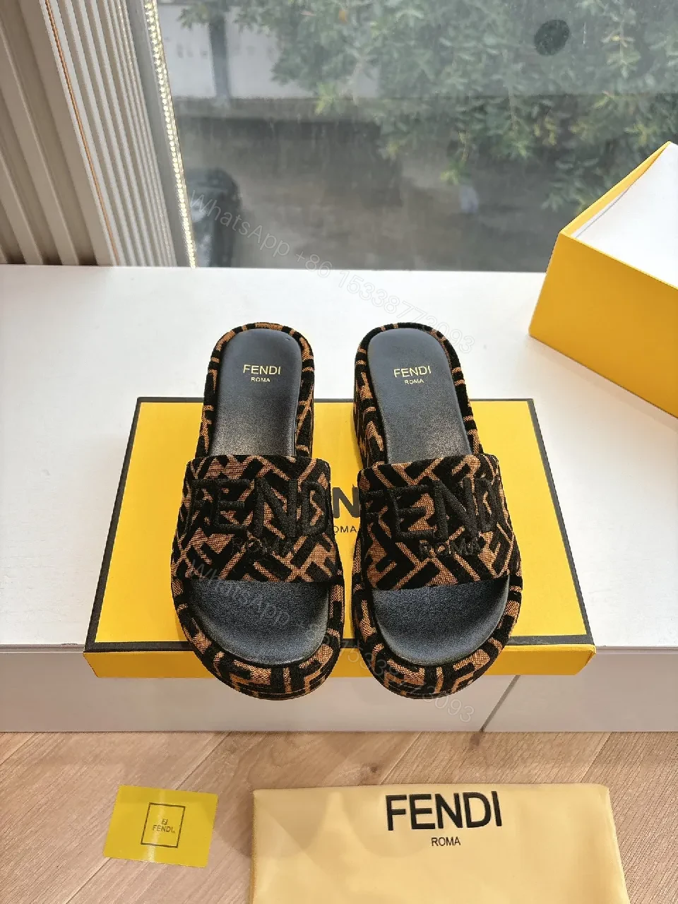 View 3 of Statement Jacquard Slip-Ons: Luxe Open-Toe Footwear