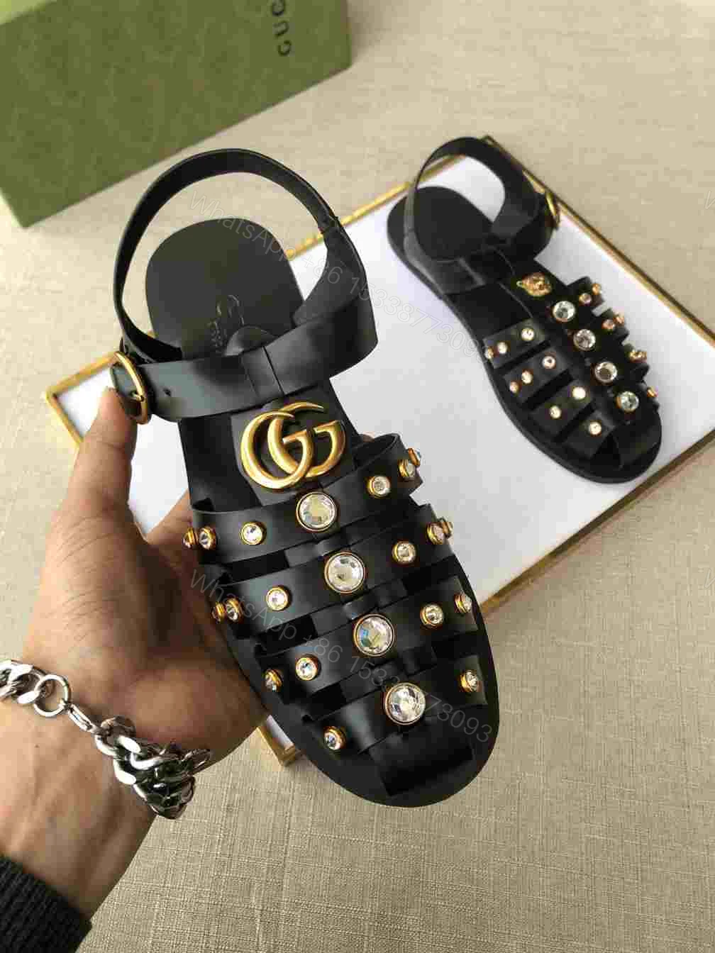 View 7 of GUCCI SANDAL WITH DOUBLE G – SDG002
