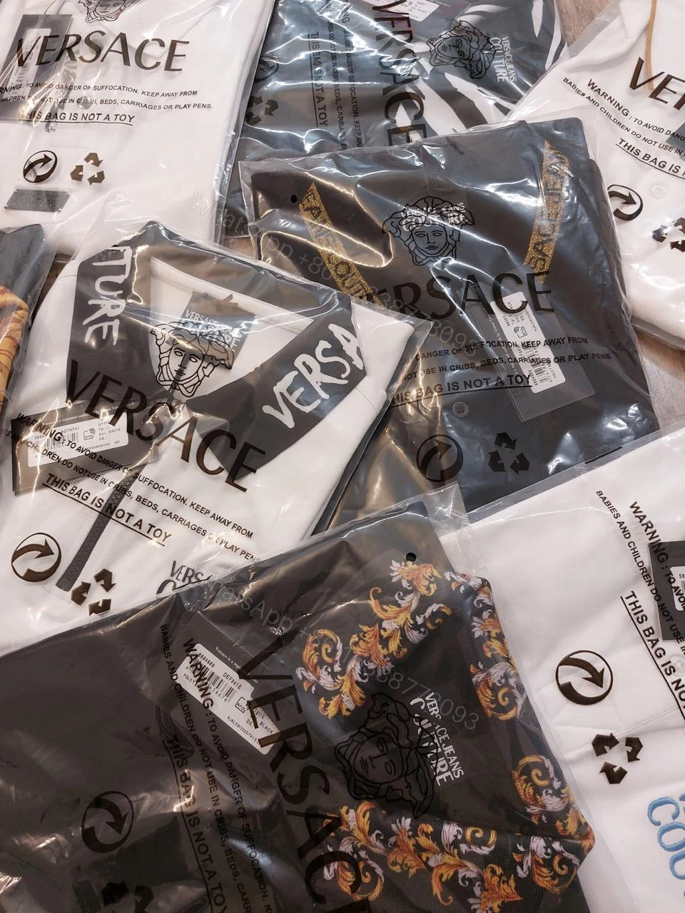 View 9 of FIRST COPY Versace Latest 2025 Imported Quality Exclusive Polo Tees