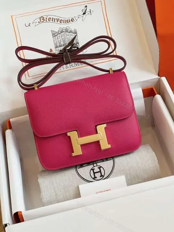 HN Bag Epsom Gold Pink Handbags 19cm — view 1
