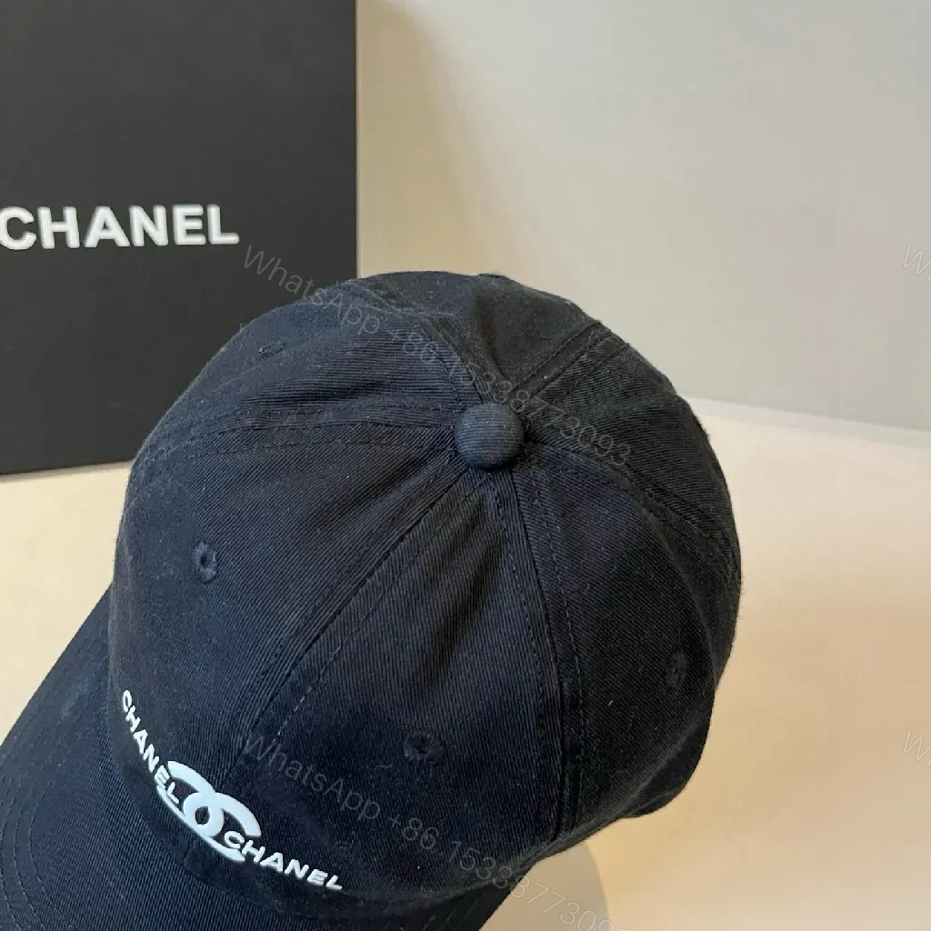 View 2 of Chic Logo Cap: Cotton-Nylon, Minimalist Luxury Style