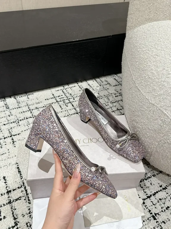 View 4 of Glitter Bow Ballet Flats â€” All-Day Comfort, Glam Style