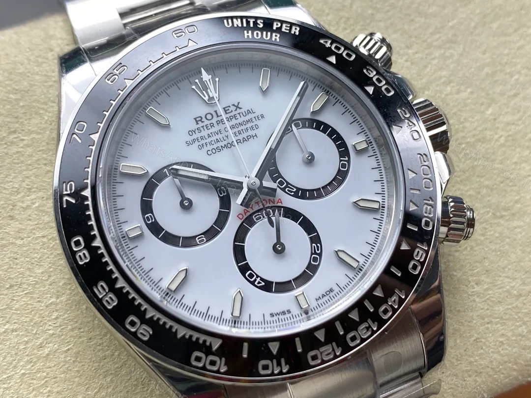 View 2 of Rolex Cosmograph Daytona VSF Weighted Stainless Steel Cerachrom White Oyster 126500LN-0001
