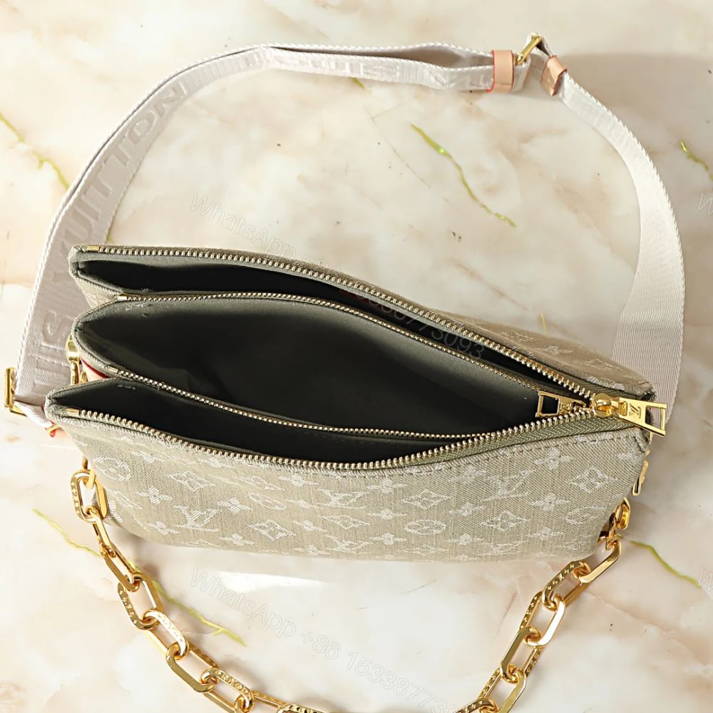View 5 of Louis Vuitton Coussin PM Khaki Denim 26Cm M28360