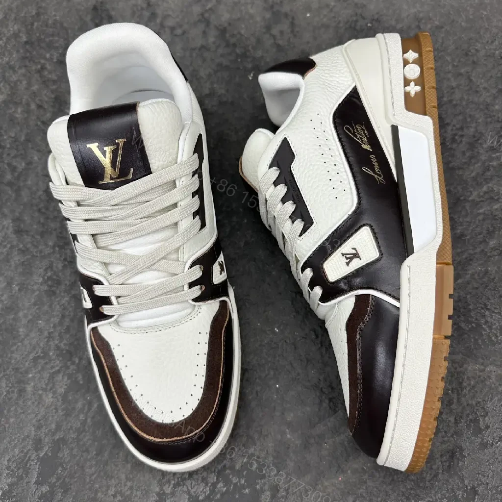 View 4 of Chic Contrast-Trim Sneakers: Luxury Craft, Everyday Confidence