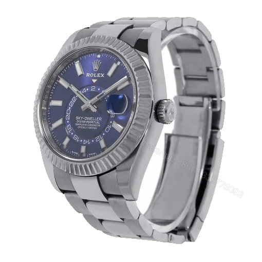 View 2 of Rolex Sky-Dweller 326934-0003 Super Clone : Steel Blue Dial 42mm
