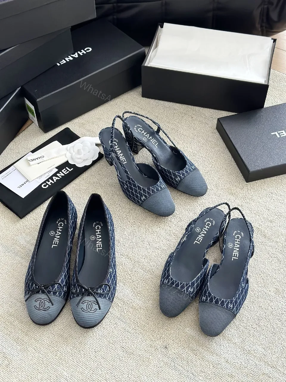 View 2 of Navy Quilted Slip-Ons: Subtle Pattern, Luxe Comfort