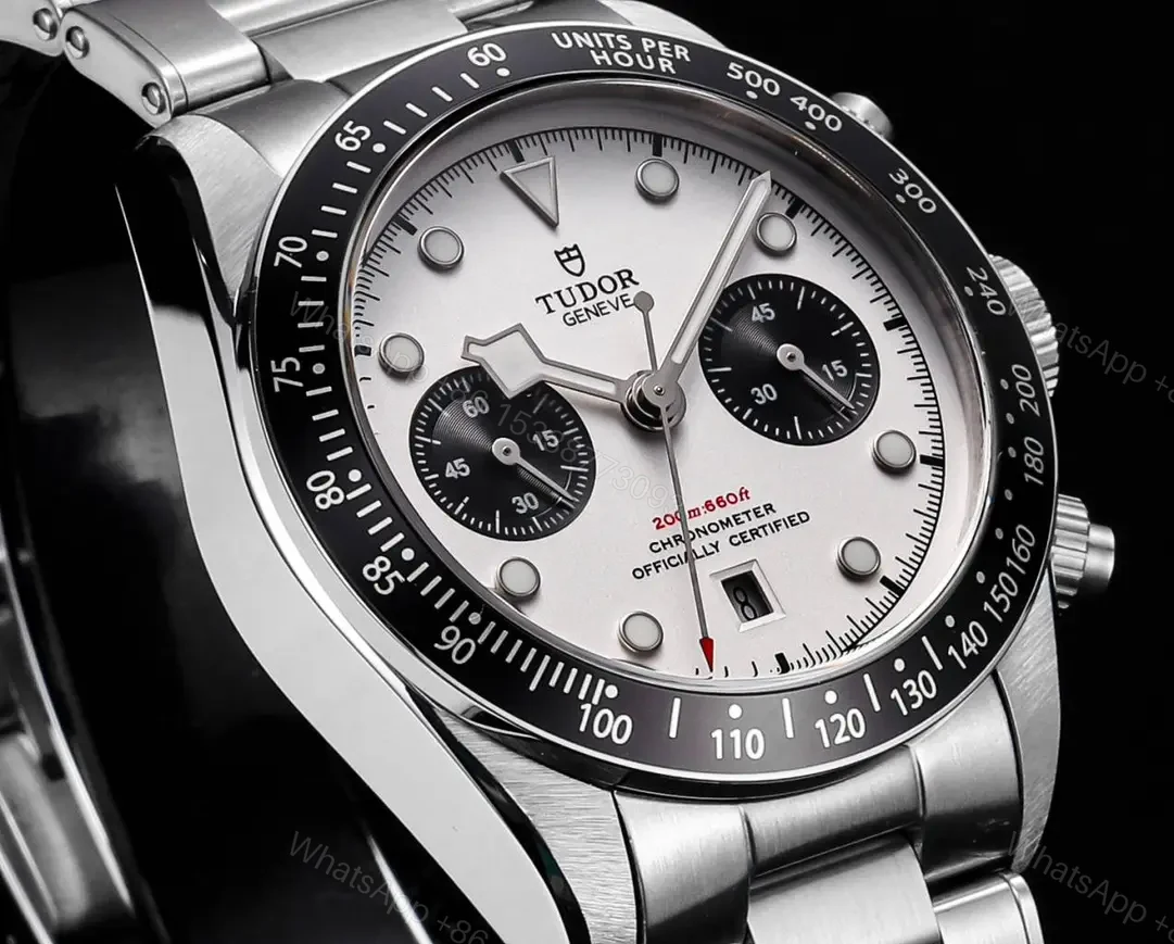 View 5 of Tudor Heritage Black Bay Chronograph Panda Bracelet 79360N-0002