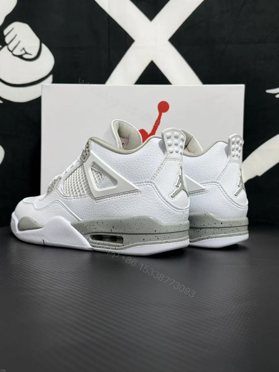 View 2 of Air Jordan 4 White Oreo (Cost-Effective Version)
