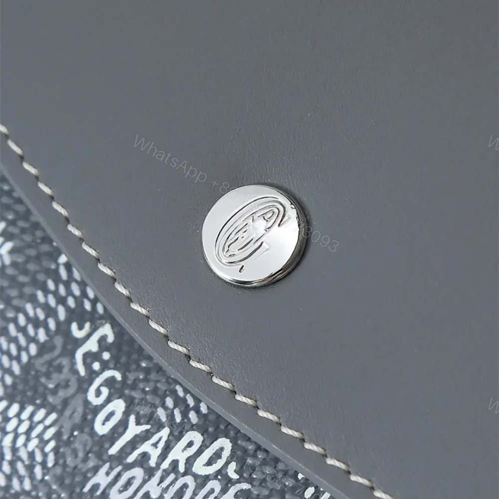 View 8 of 高仿Goyard*STGABR4拼色三折式錢夾錢包灰色免檢版