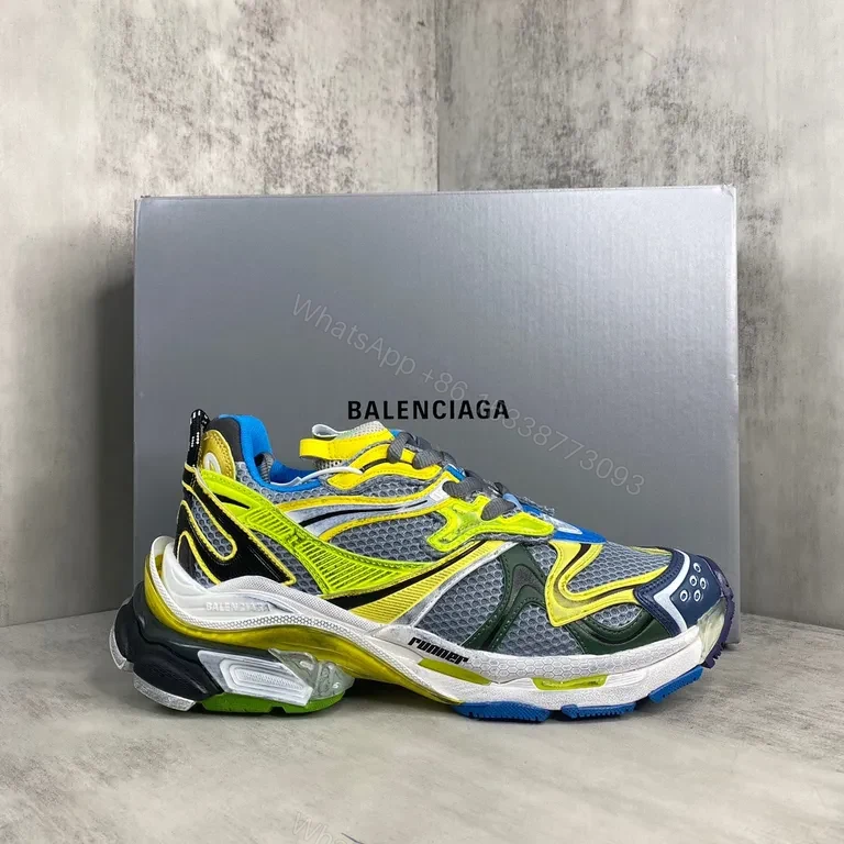 Bold Balenciaga-Style Multicolor High-Tops: All-Day Comfort Sneakers — view 1