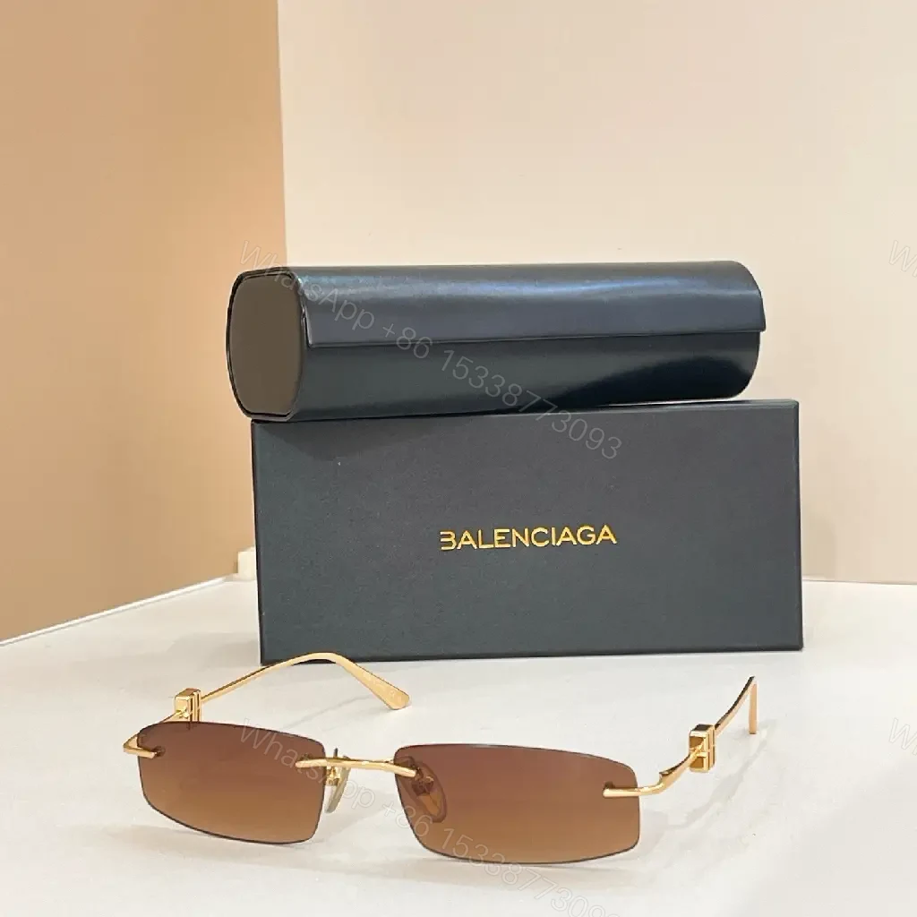 View 9 of Metallic-Detail Chic Sunglasses - Luxe Minimalist Design with Precision Build