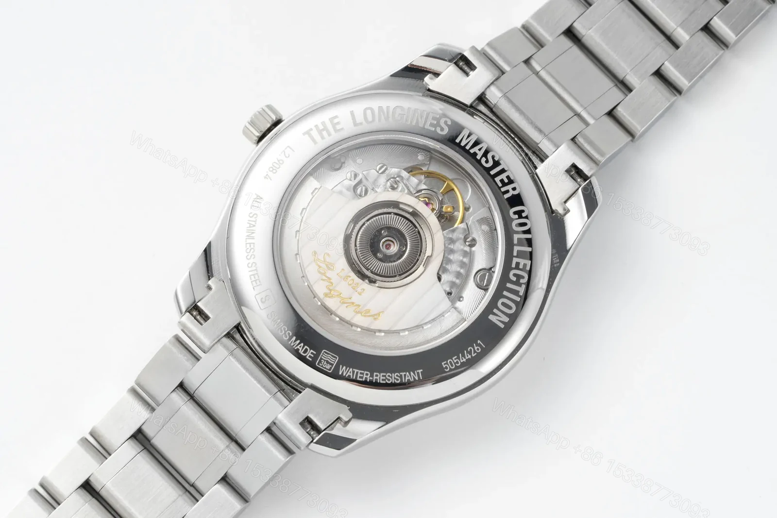 View 8 of Longines Master Collection Automatic Watch Silver with Blue Hands
