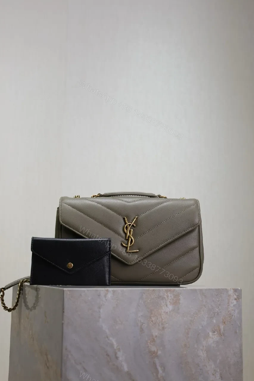 Quilted Leather Bag with Gold Hardware, Structured, Versatile Tote — view 1