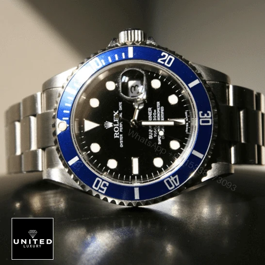 View 9 of Rolex Submariner Date 16610 Black Dial Oyster Replica