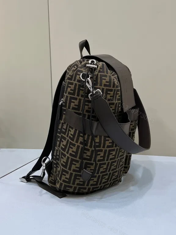 View 2 of Bold Pattern, Quiet Power Backpack: Luxe Fendi-Inspired Everyday Carrier