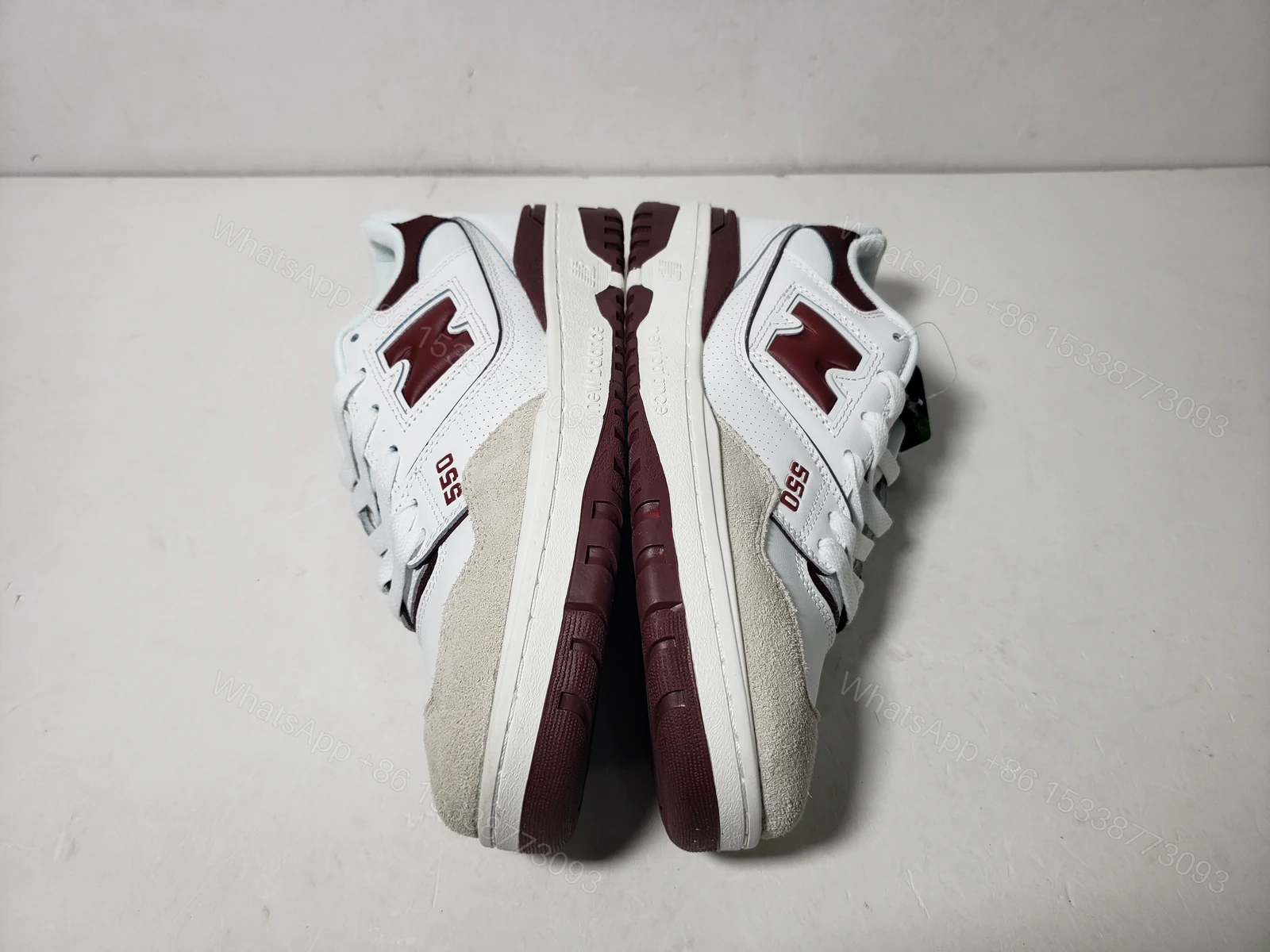 View 3 of New Balance 550 Sea Salt Burgundy BB550LI1