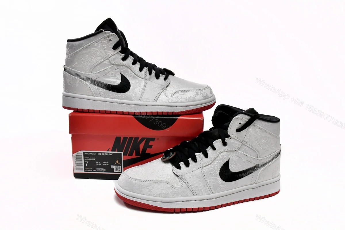 View 4 of Air Jordan 1 Mid SE Fearless Edison Chen CLOT CU2804-100