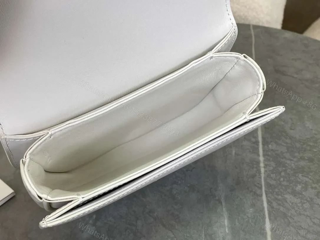 View 2 of Celine Handle White Smooth Leather 15.5×11.5x5cm