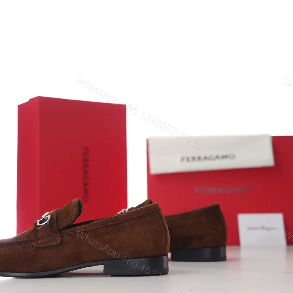 View 9 of Chocolate Suede Loafers + Horsebit + Sleek Modern + All-Day Comfort + Loafers