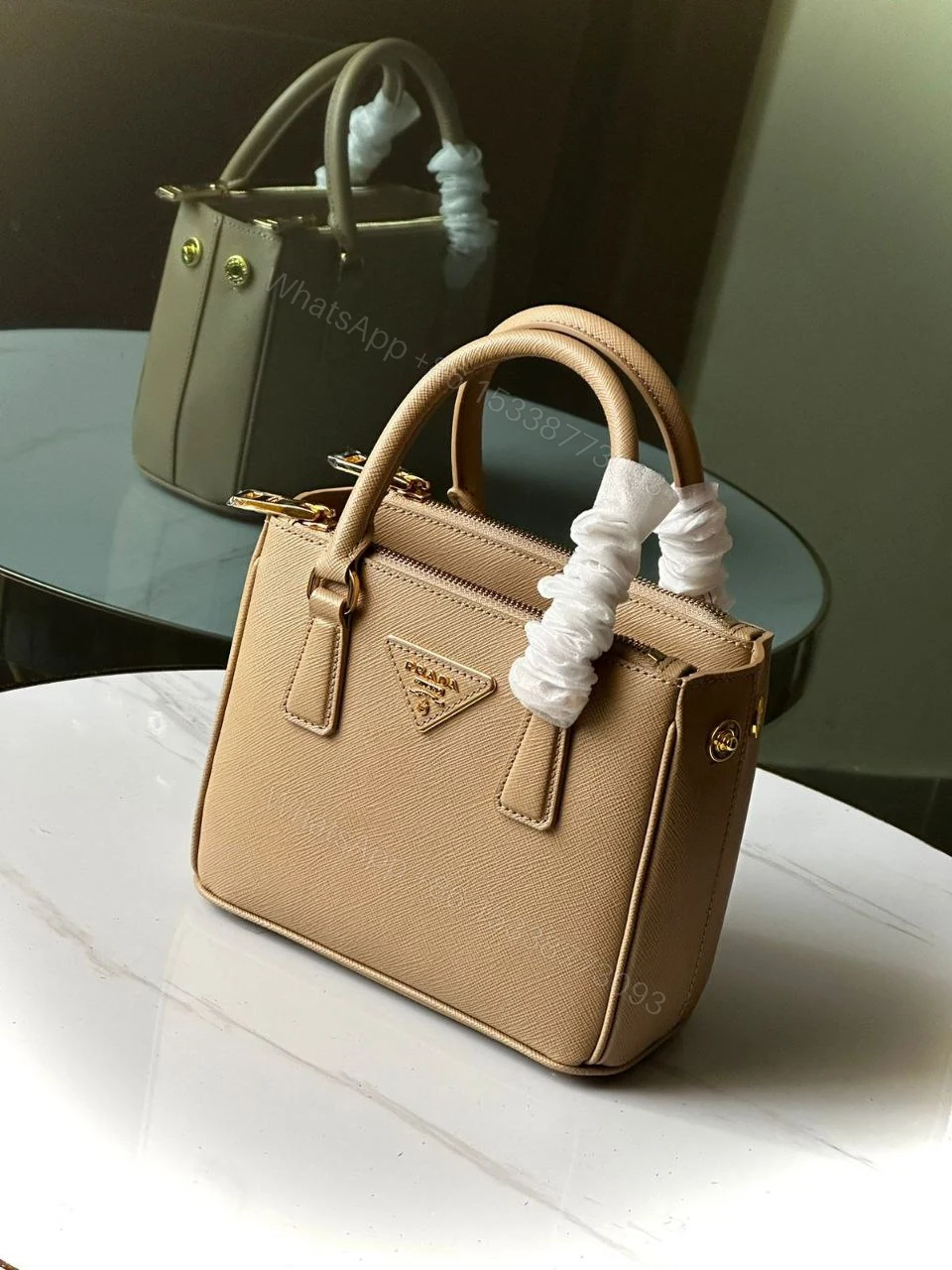 Mini Bag in Saffiano patent leather — view 1