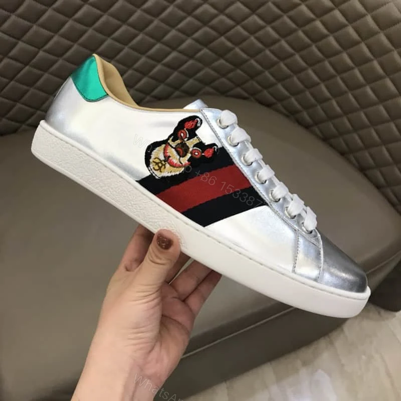 View 2 of GUCCI METALLIC ACE EMBROIDERED SNEAKER – GC29