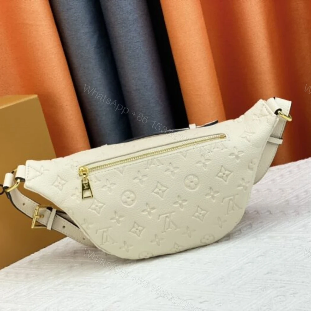 View 3 of Louis Vuitton Monogram Empreinte Bumbag Creme 37Cm M44836