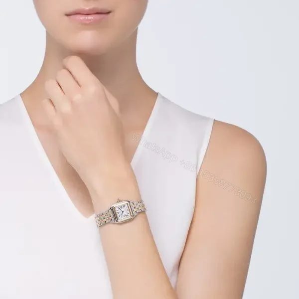 View 11 of Replica Cartier Panthère de Cartier Women Quartz White 18ct Yellow Gold Watch W2PN0006