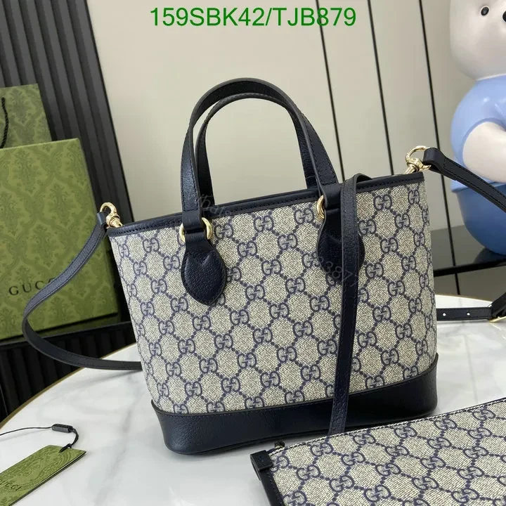 View 14 of Gucci Dusty Pink GG Supreme Canvas and Leather Mini Tote Bag ML75396