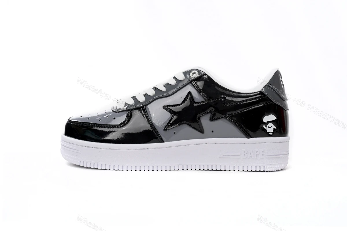 View 10 of Cheap Fake BapeSta Low Black Grey Baolan 1H20 191 046